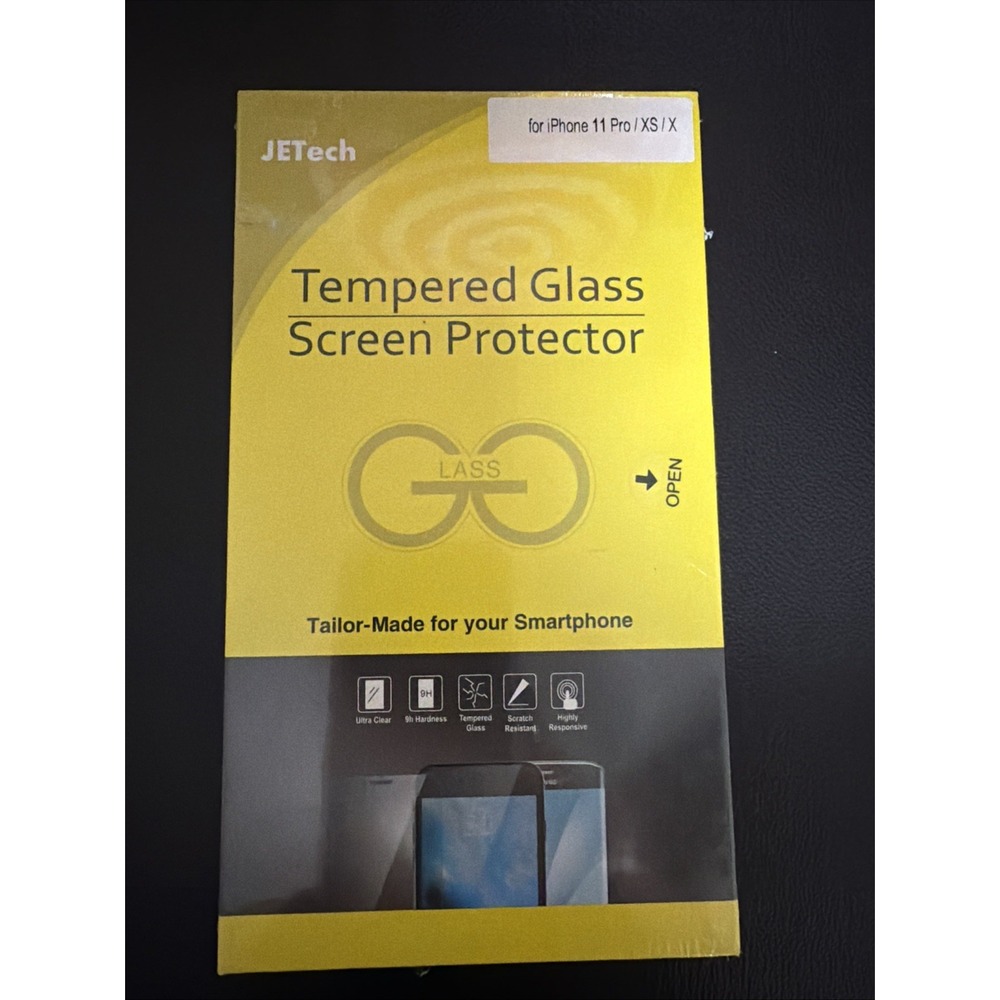 JETech Screen Protector for iPhone 11 Pro/XS/X Tempered Glass Film 2-Pack